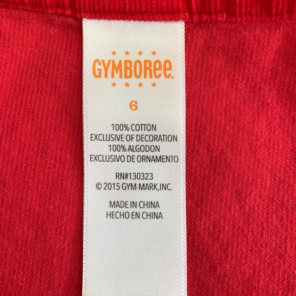 A Cozy Little GYMBOREE Size 6 Red Corduroy Jumper